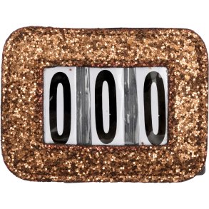 HG Stvnenummer, Glitter, Brun