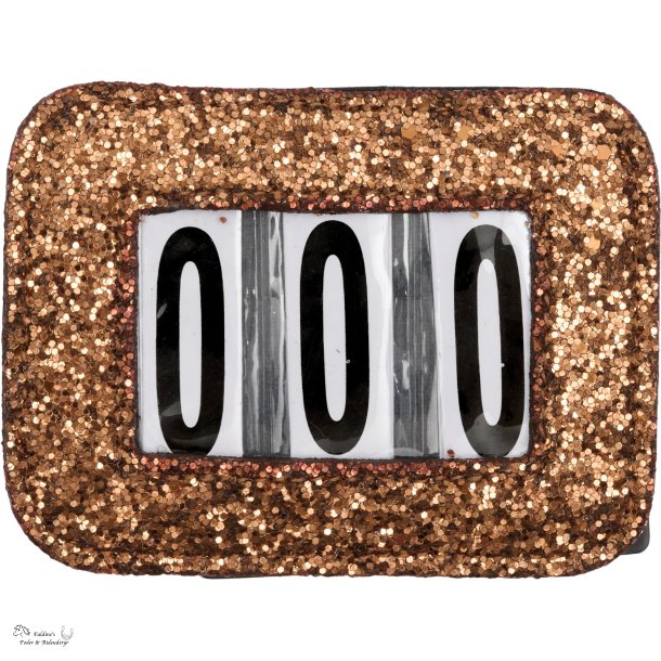 HG St�vnenummer, Glitter, Brun