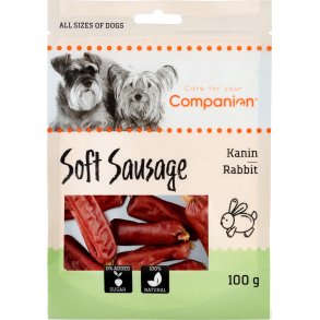 Companion Soft Sausage Kanin, 100 g