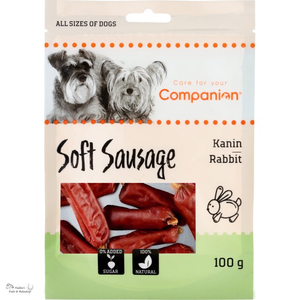 Companion Soft Sausage Kanin, 100 g