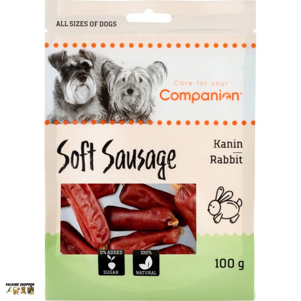 Companion Soft Sausage Kanin, 100 g