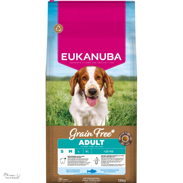 Eukanuba Grainfree, Adult S/M, 12 kg