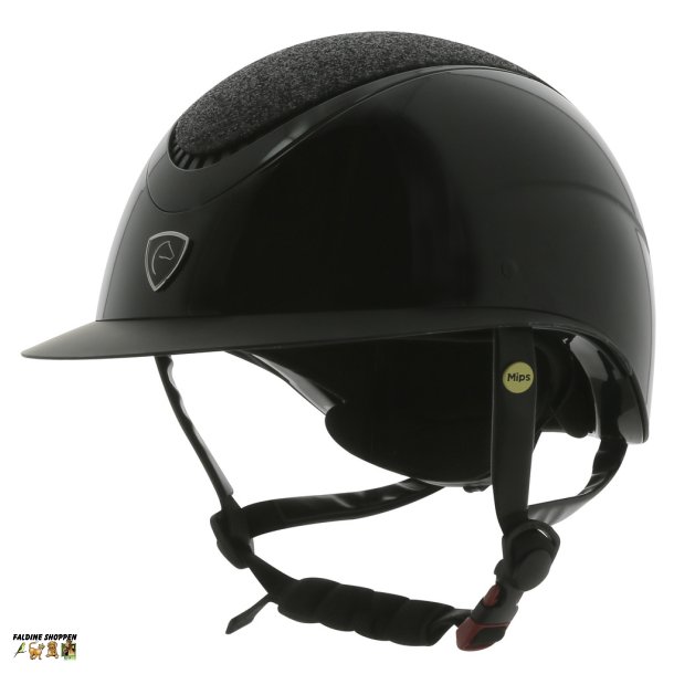 Equithme Wings MIPS Ridehjelm, Glossy med Glittertop