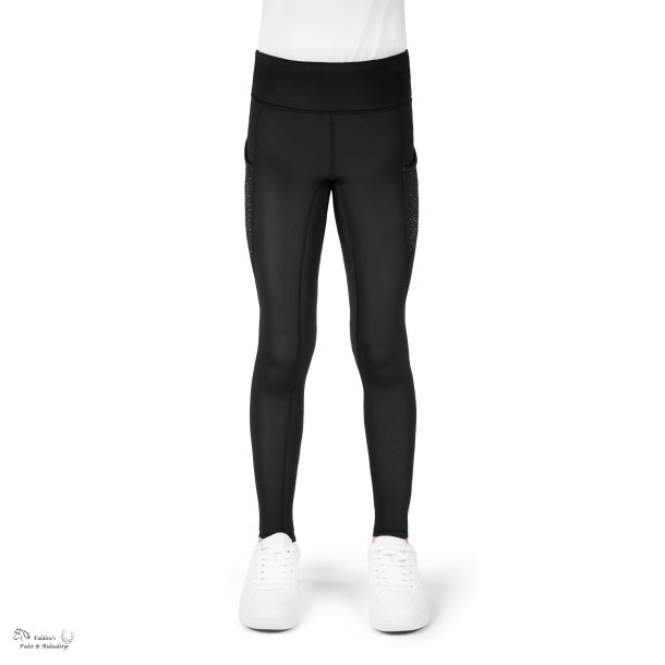 Vinterridetights med plysforing til b�rn