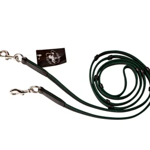 Hestagallery Supergrip Tjle, Grn med karabinhager