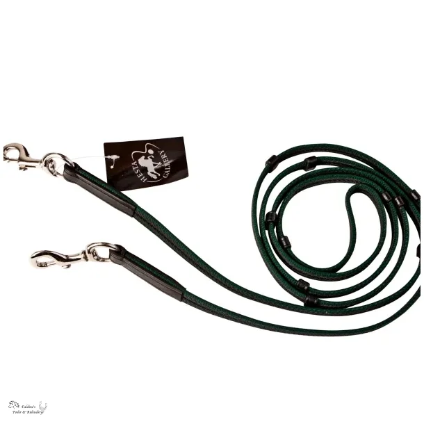 Hestagallery Supergrip T�jle, Gr�n med karabinhager