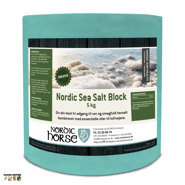 Nordic Horse Sea Salt Block, Breathe (Grn)