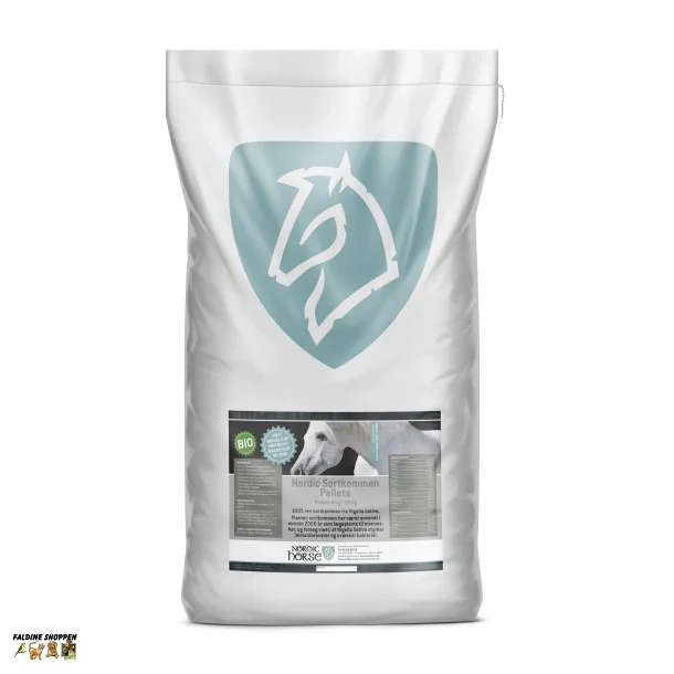Nordic Horse Sortkommenpellets, 20 kg
