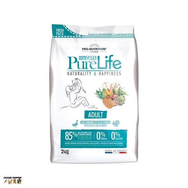 Purelife Cat Adult - kornfri, 2 kg