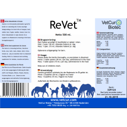 VetCur ReVet 500 ml, DATOVARE