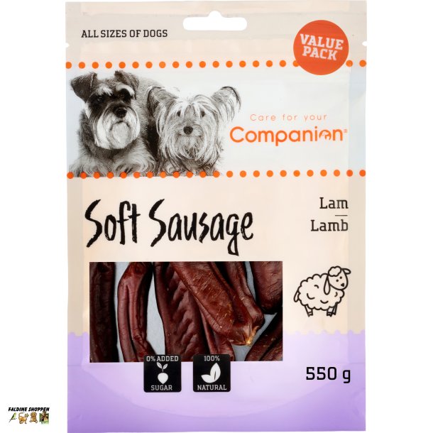Companion Soft Sausage Lam, 550 g