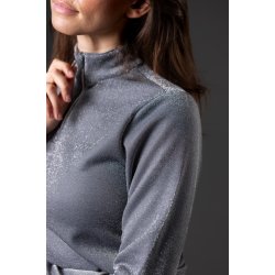 Equipage Shimmer Langrmet ridebluse, Gr