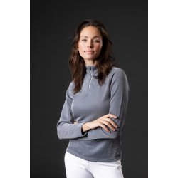 Equipage Shimmer Langrmet ridebluse, Gr