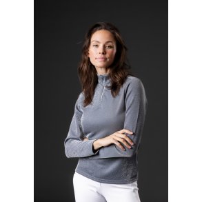 Equipage Shimmer Langrmet ridebluse, Gr