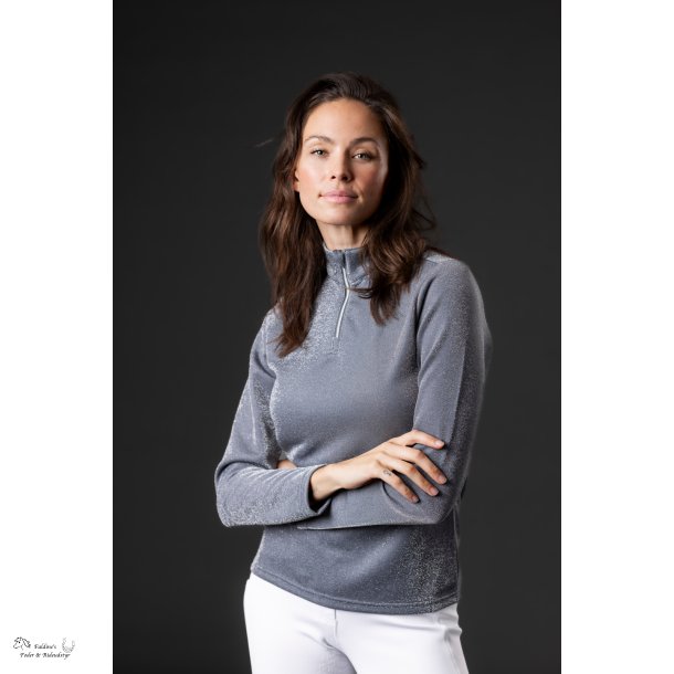 Equipage Shimmer Lang�rmet ridebluse, Gr�