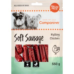 Companion Soft Sausage Kylling, 550 g