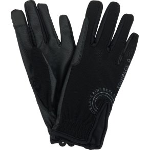 EQ KIDS Terina Mesh Ridehandske, Sort