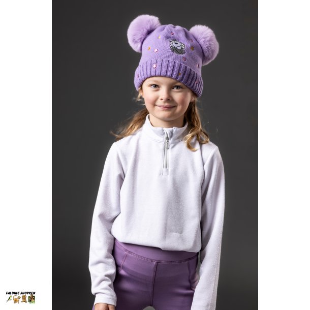 Equipage KIDS Shimmer Langrmet ridebluse, Hvid