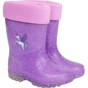 EQ Light Glitter Gummistvle, Lilla