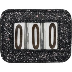 HG Stvnenummer, Glitter, Sort