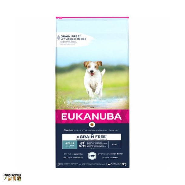 Eukanuba Grainfree, Adult S/M, 12 kg