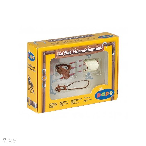 PAPO S�t med sadel og trense