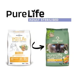 PureLife Cat Sterilized, Kornfri, 8 kg