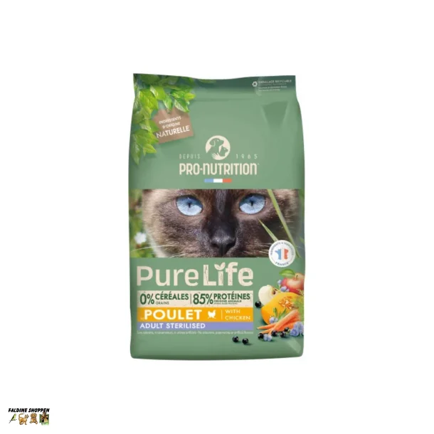 Purelife Cat Sterilized - kornfri, 2 kg