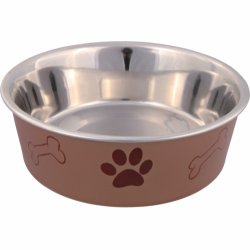 Skl i rustfri stl med plastbelgning